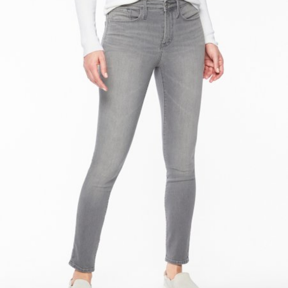 Athleta Women's Grey Cropped Skinny Jeans